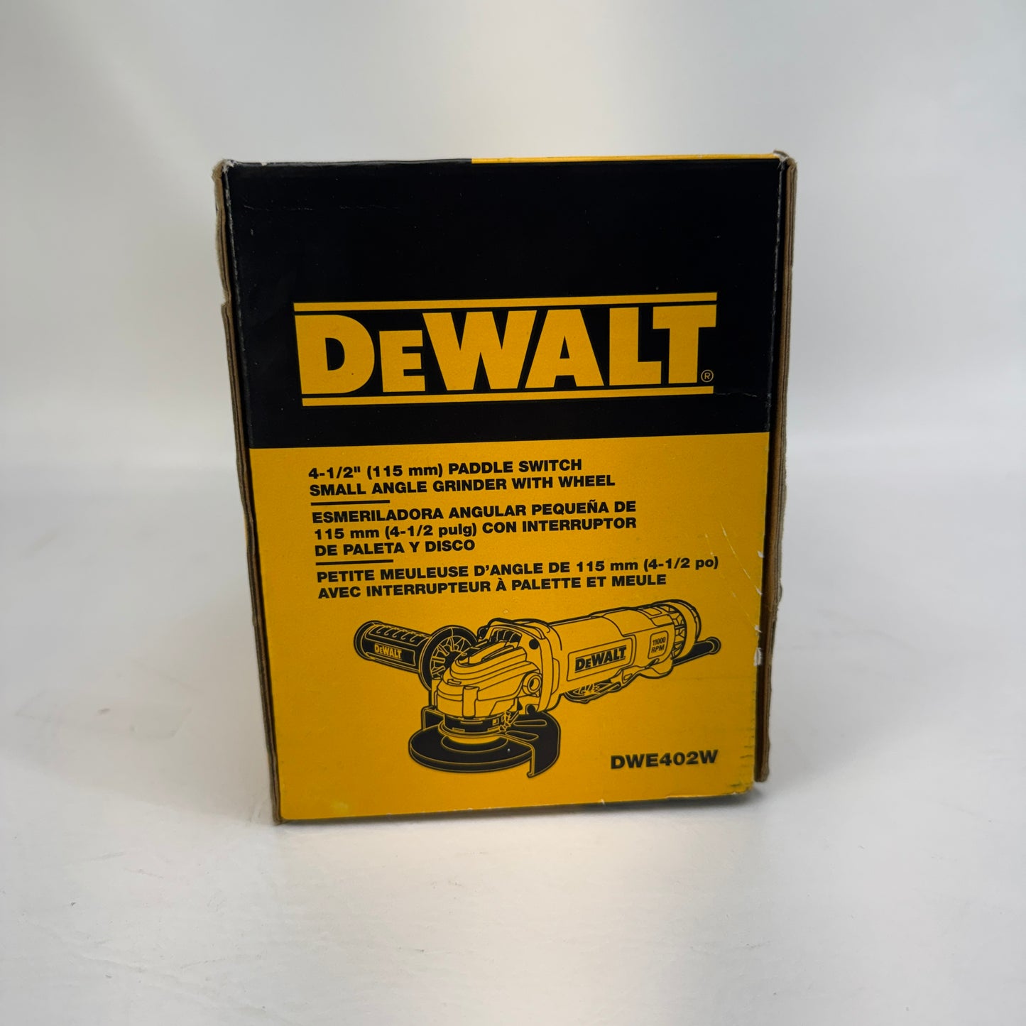 New DeWalt DWE402W 4-1/2 in. (115mm) Small Angle Grinder