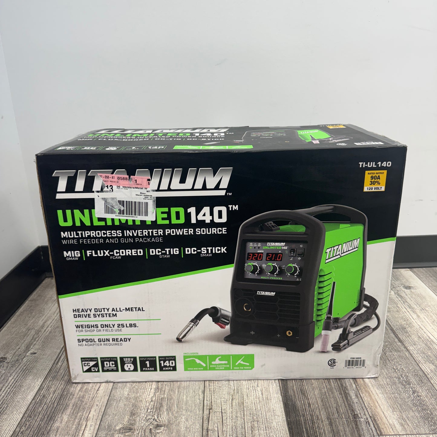 New Titanium TI-UL140 Multiprocess Inverter Power Source