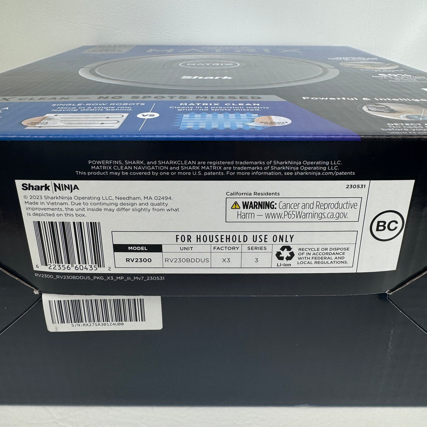 New Shark Matrix Vacuum Cleaner RV2300