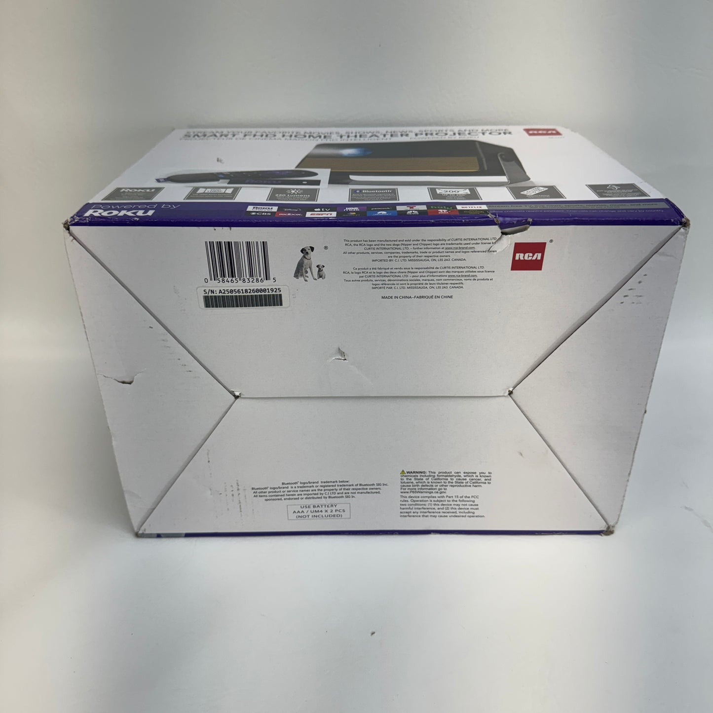 New RCA RPJ227 Projector/Streaming Device