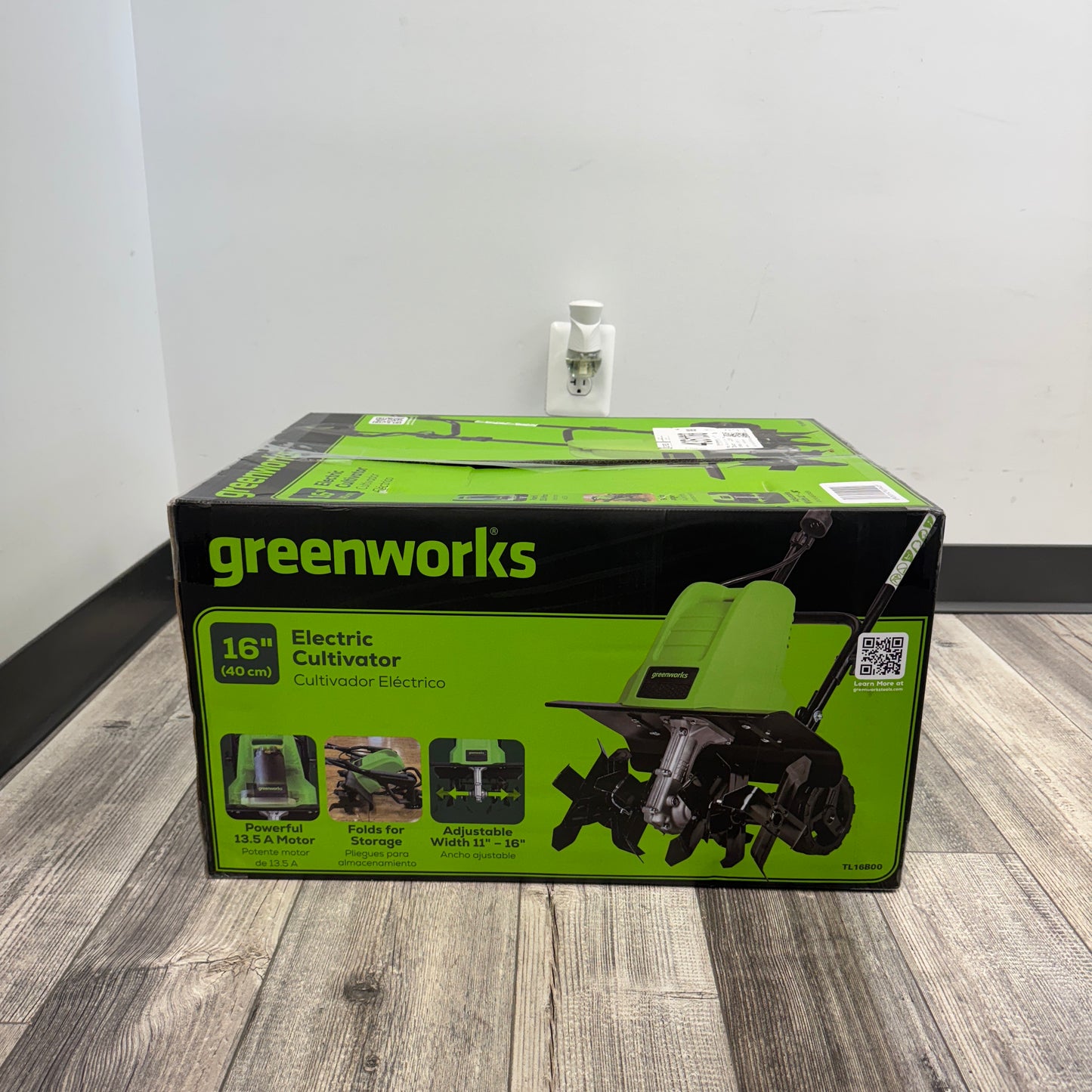 New Greenworks TL16B00 Electric Cultivator