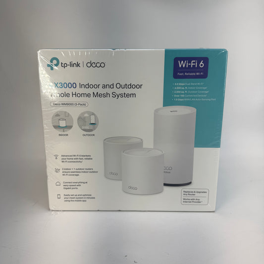 New TP-Link Deco WM9000 Dual Band WiFi 6 AX3000 Mesh WiFi Router