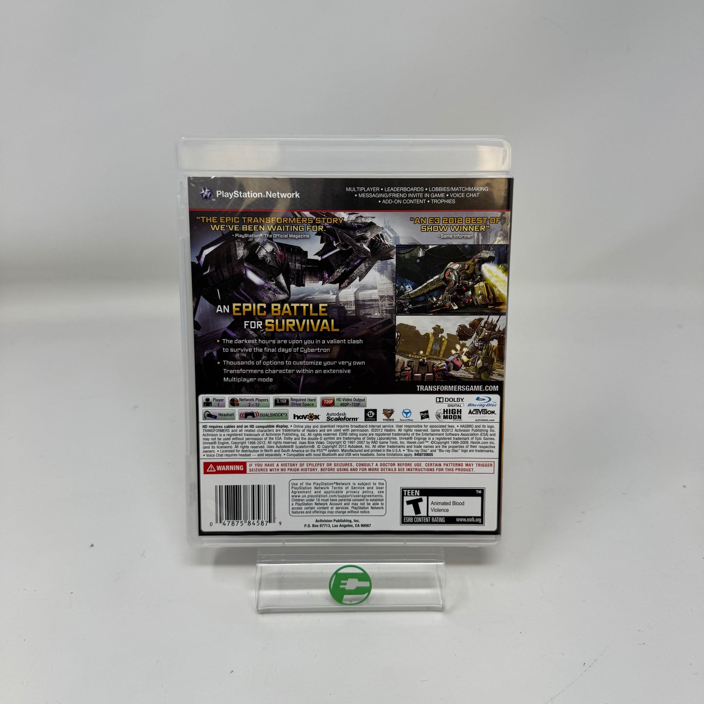 Transformers: Fall of Cybertron (Sony PlayStation 3 PS3, 2012) PAL