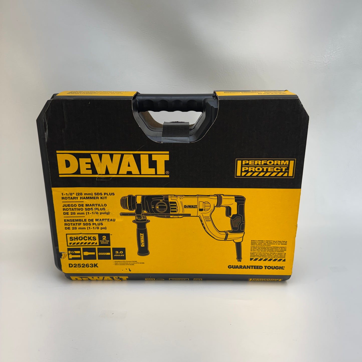 New DeWalt D25263K Rotary Hammer Kit