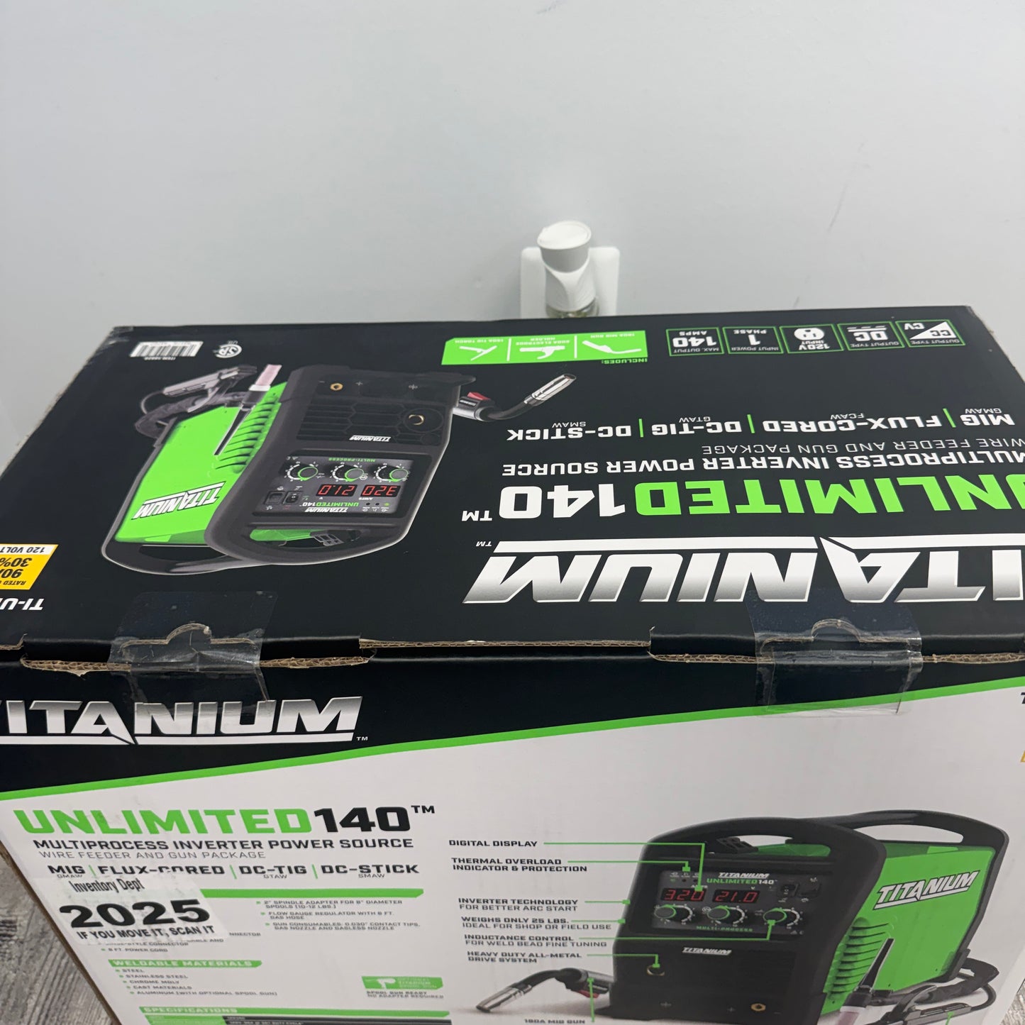New Titanium TI-UL140 Multiprocess Inverter Power Source