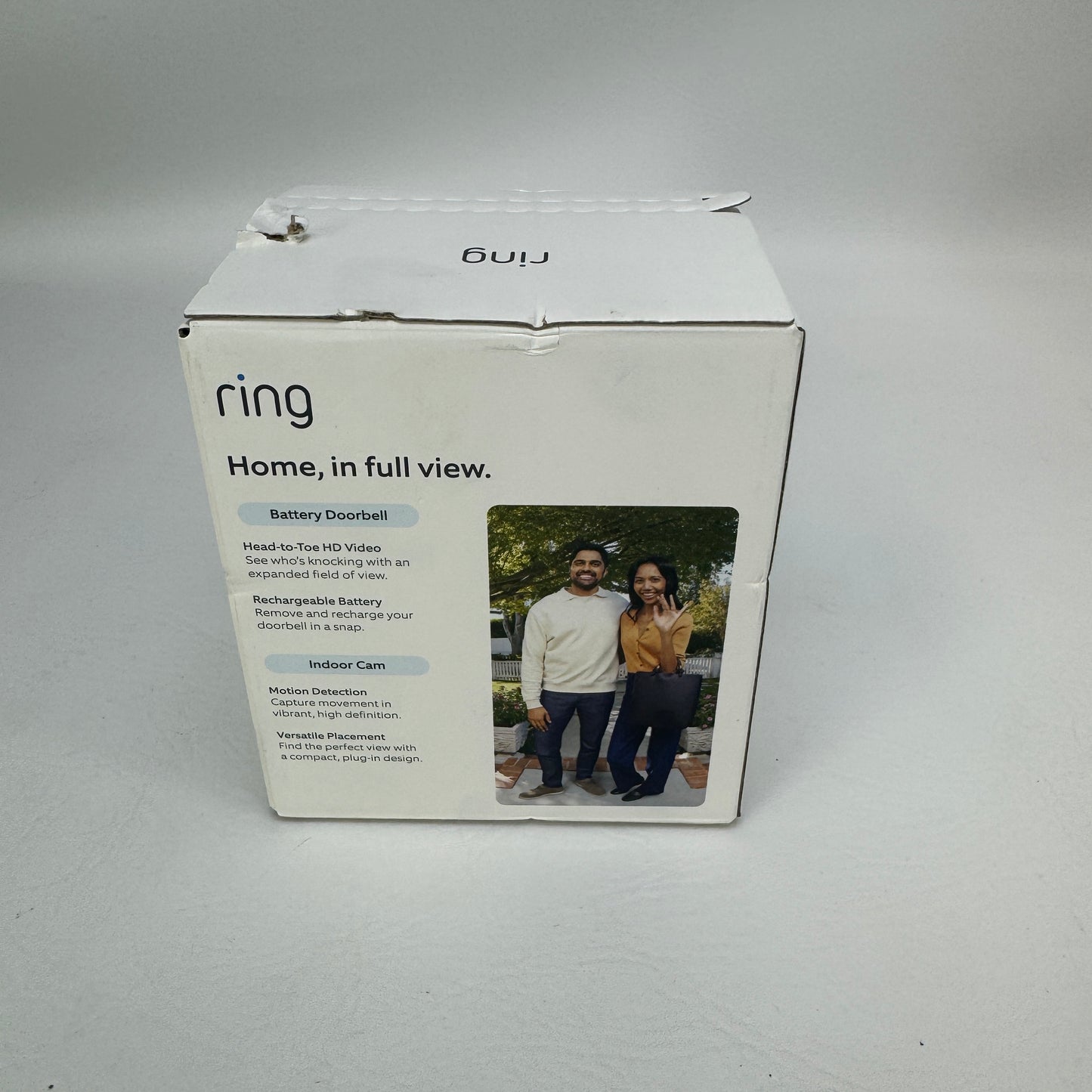 New Ring Battery Doorbell and Indoor Cam Home Surveillance P9E0CC015031019H