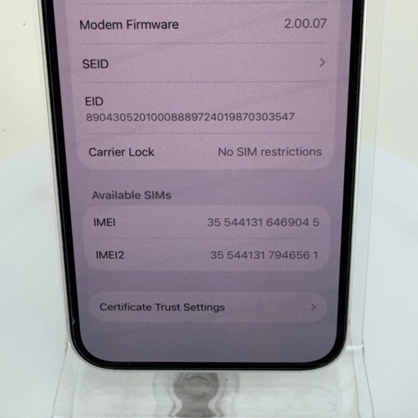 Unlocked Apple iPhone 16e 128GB White MD0E4LL/A