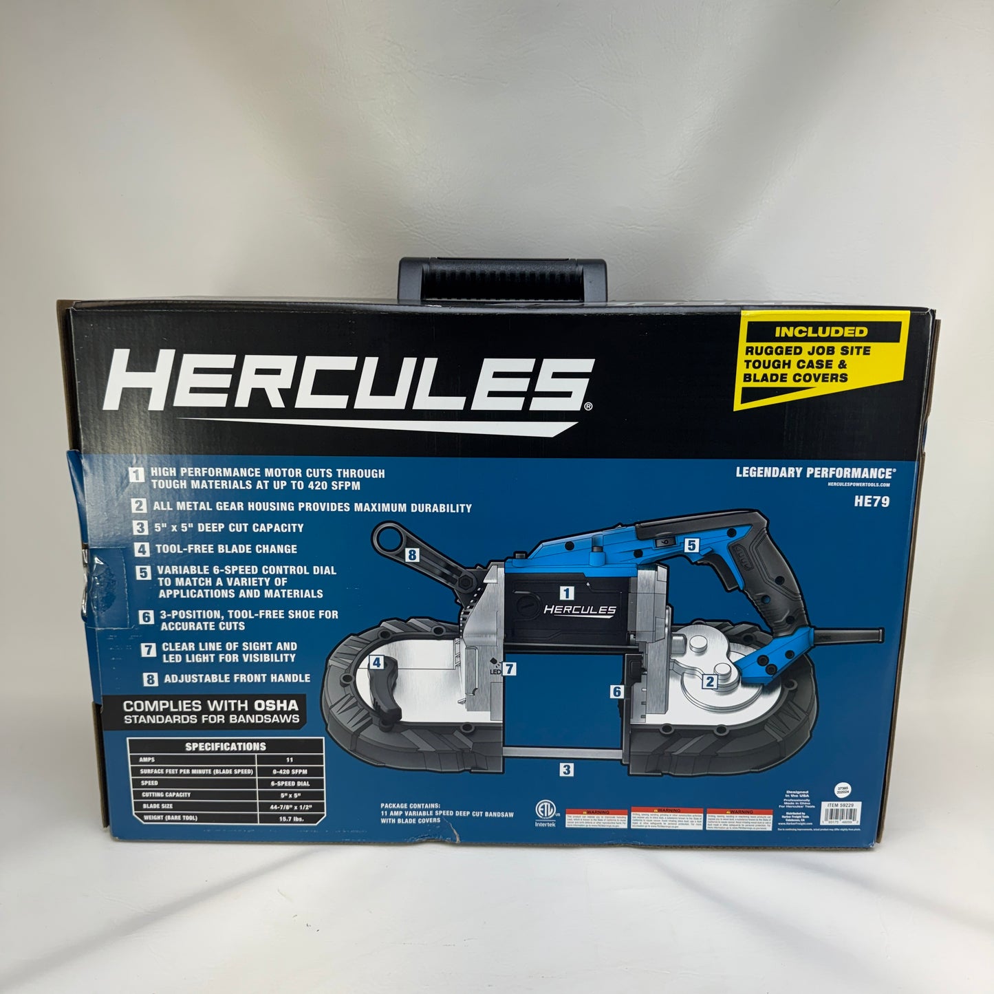 New HERCULES HE79 Variable Speed Bandsaw