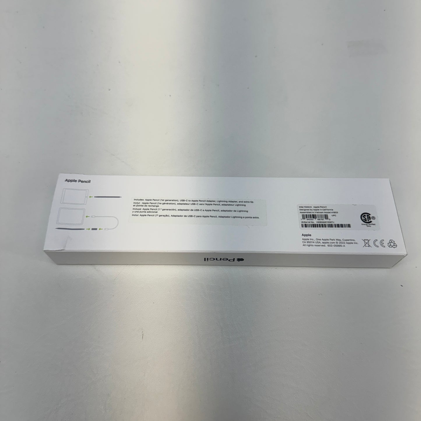Apple Pencil 1st Gen Smart Pencil Stylus White MK0C2AM/A