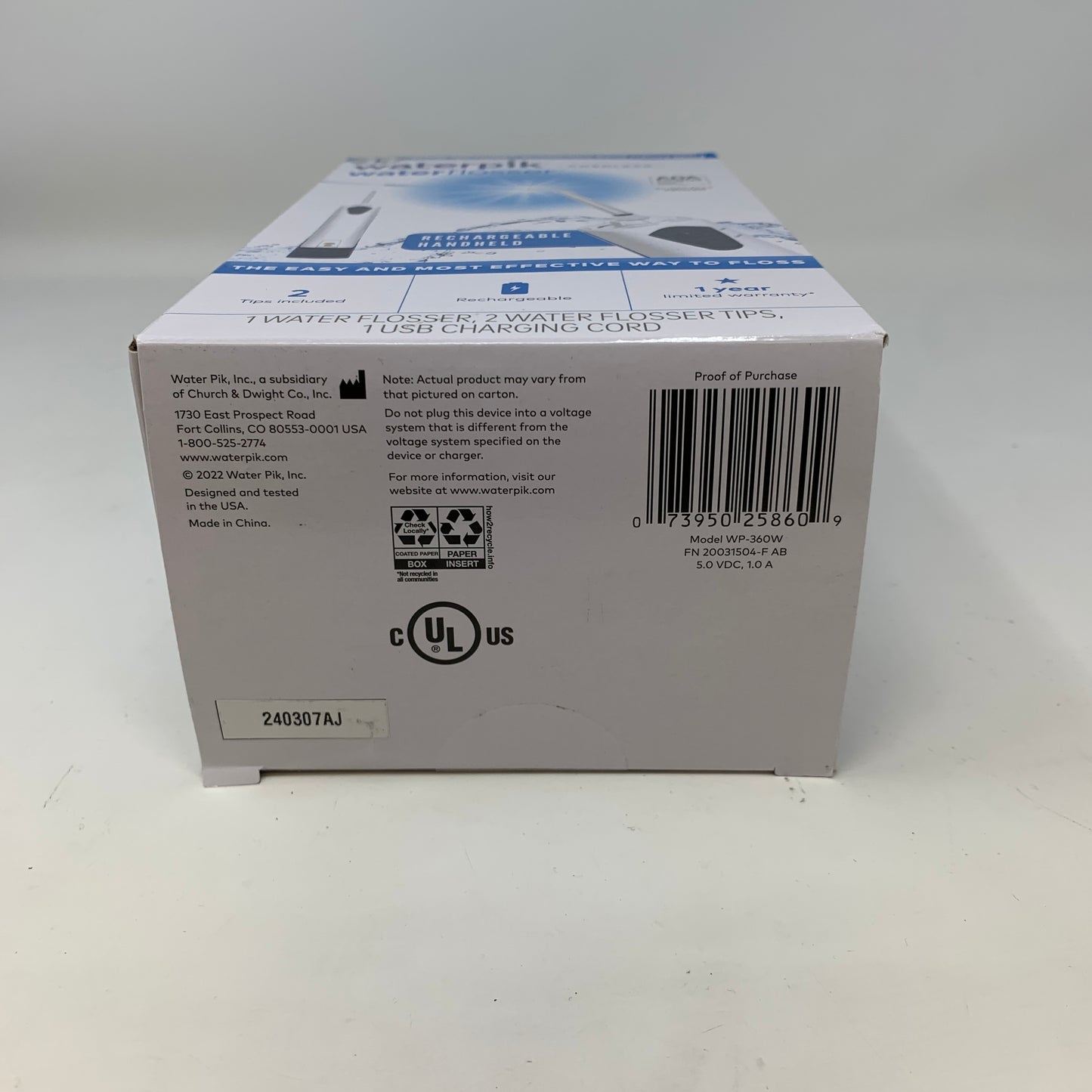 New Waterpik Water Flosser Cordless