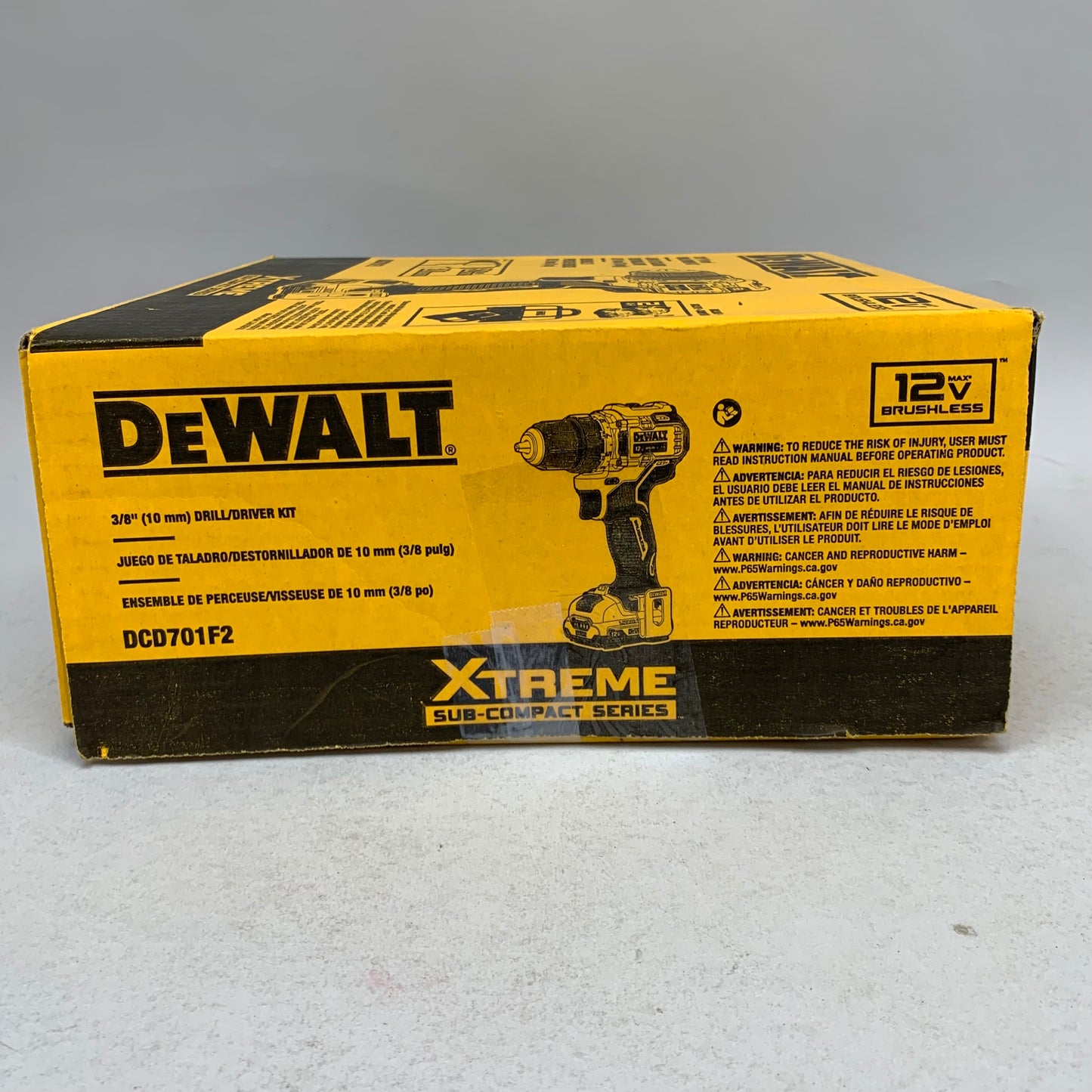New DeWalt DCD701F2 12V Max 3/8" Drill / Driver Kit