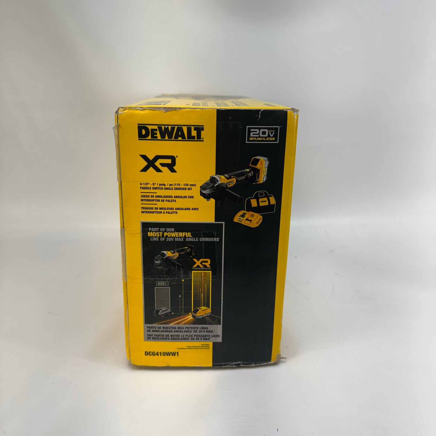 New DeWalt DCG410WW1 20V MAX Angle Grinder