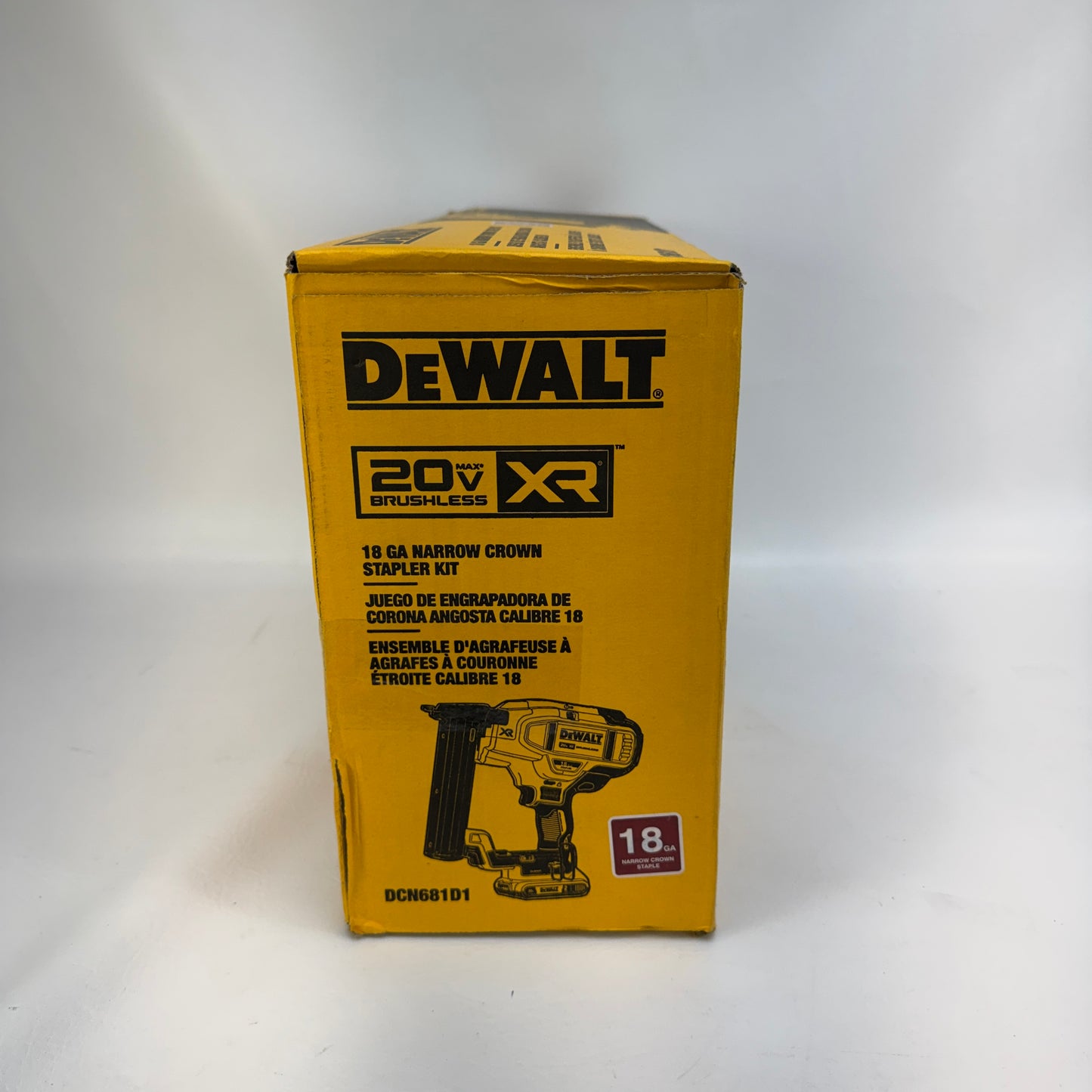 New DeWalt DCN681D1 20V MAX 18GA Stapler