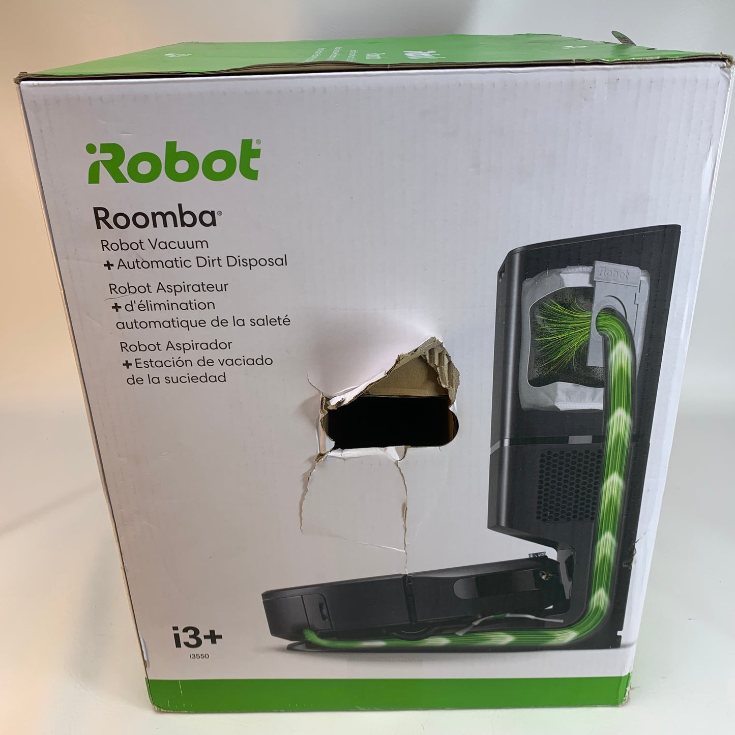 New iRobot i3+ Robot Vacuum and Automatic Dirt Disposal 93550