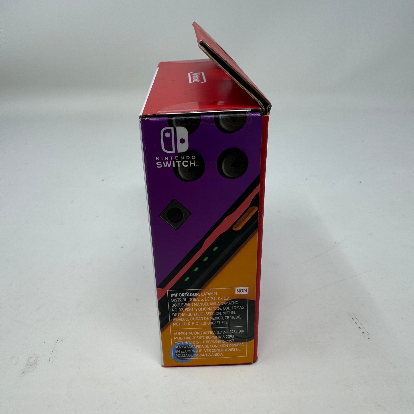 New Nintendo Switch Joy-Cons Pair HAC-015/HAC-016 Neon Purple/Neon Orange