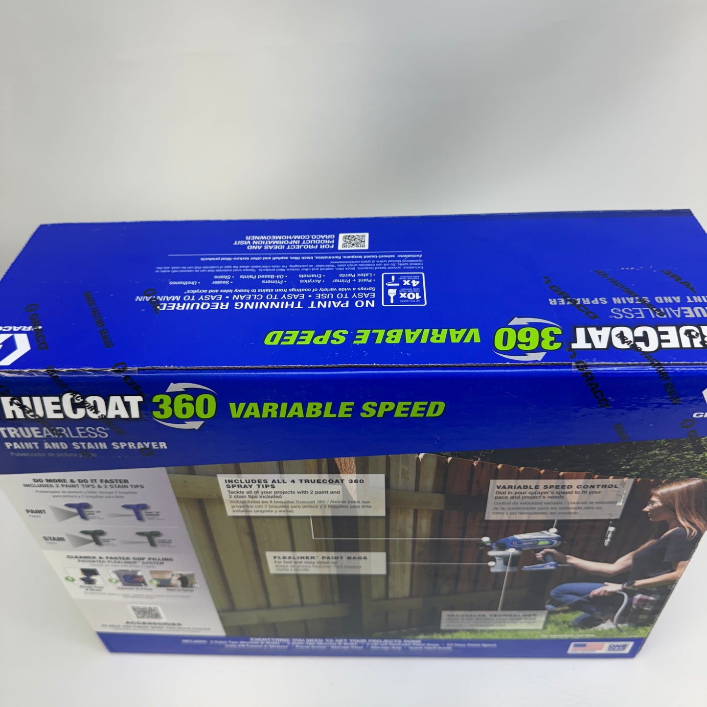 New Graco TRUECOAT 360 VARIABLE SPEED Paint and Stain Sprayer