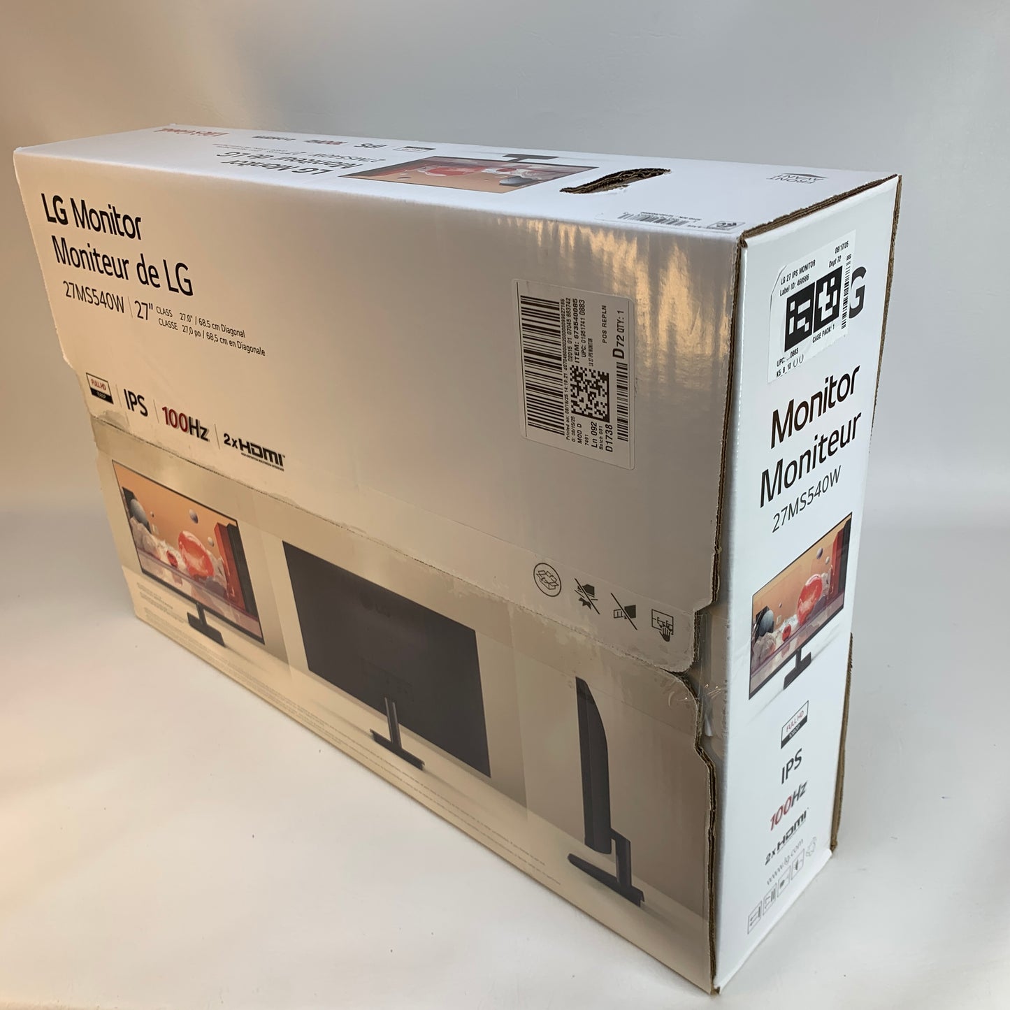 New LG 27" 27MS540W IPS LED IPS 100Hz Display Monitor