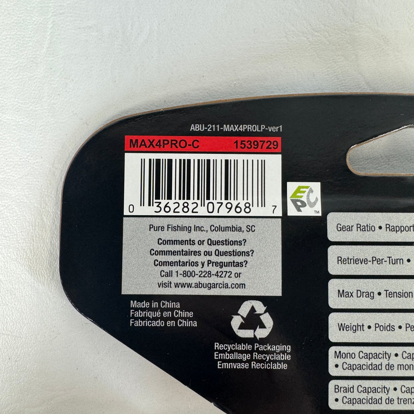 New Abu Garcia Max Pro Casting Reel