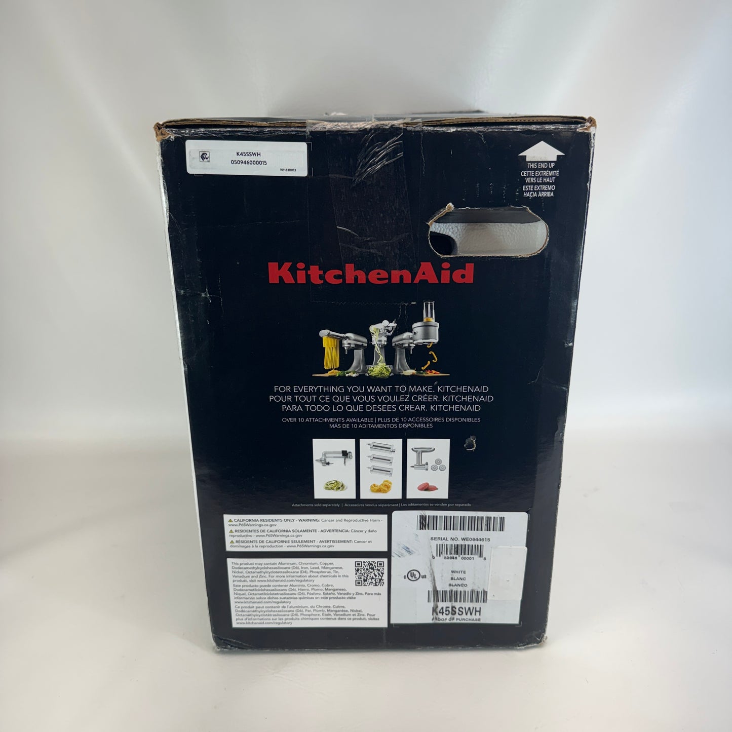 New KitchenAid Classic Mixer K45SSWH