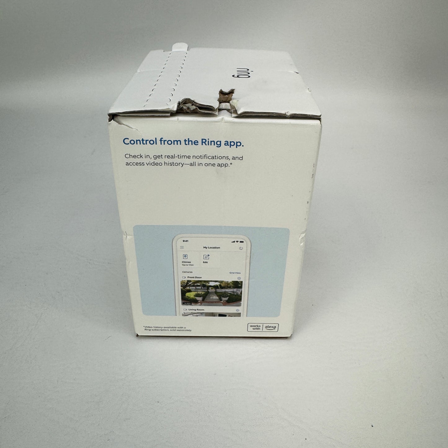 New Ring Battery Doorbell and Indoor Cam Home Surveillance P9E0CC015031019H