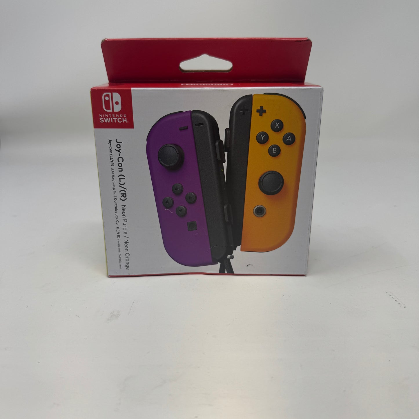 New Nintendo Switch Joy-Cons Pair HAC-015/HAC-016 Neon Purple/Neon Orange