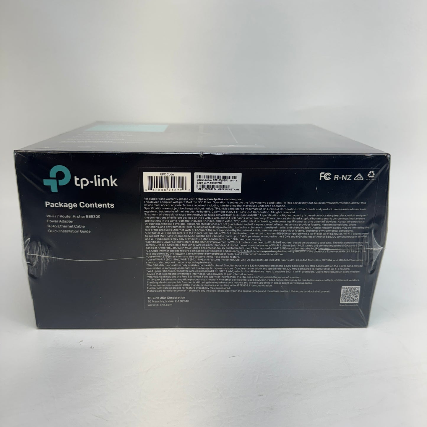 New TP-Link Archer BE9300 Tri-Band Wi-Fi 7 Router