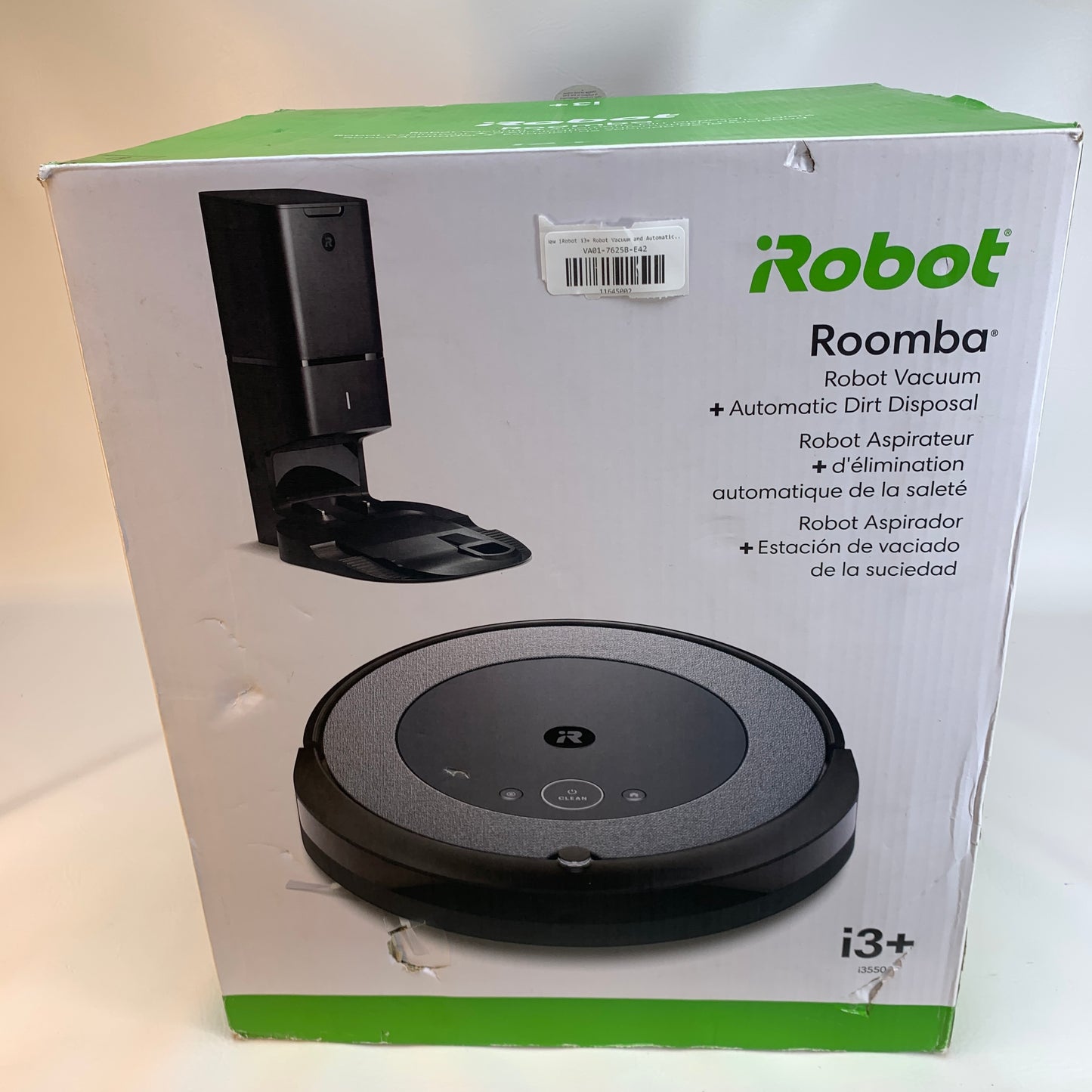 New iRobot i3+ Robot Vacuum and Automatic Dirt Disposal 93550