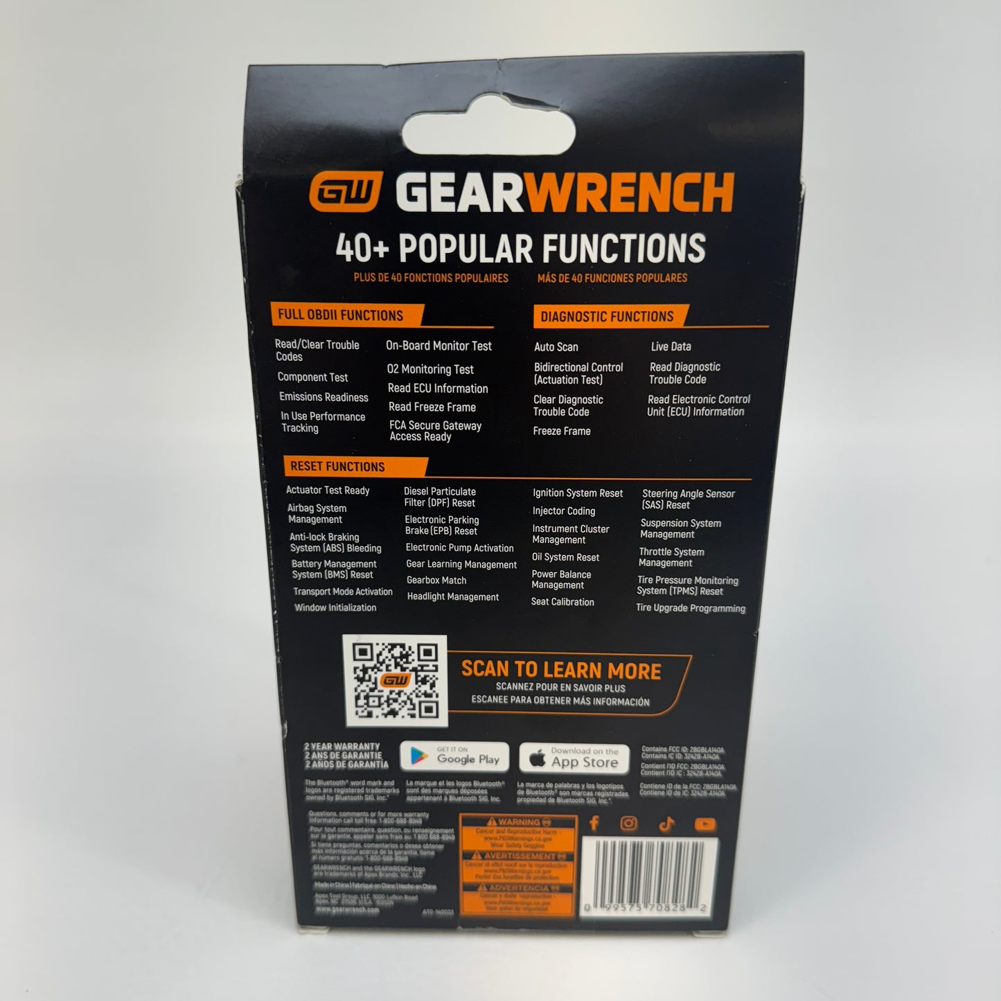 New GearWrench GWSMARTBT Digital Car Diagnostic Tool