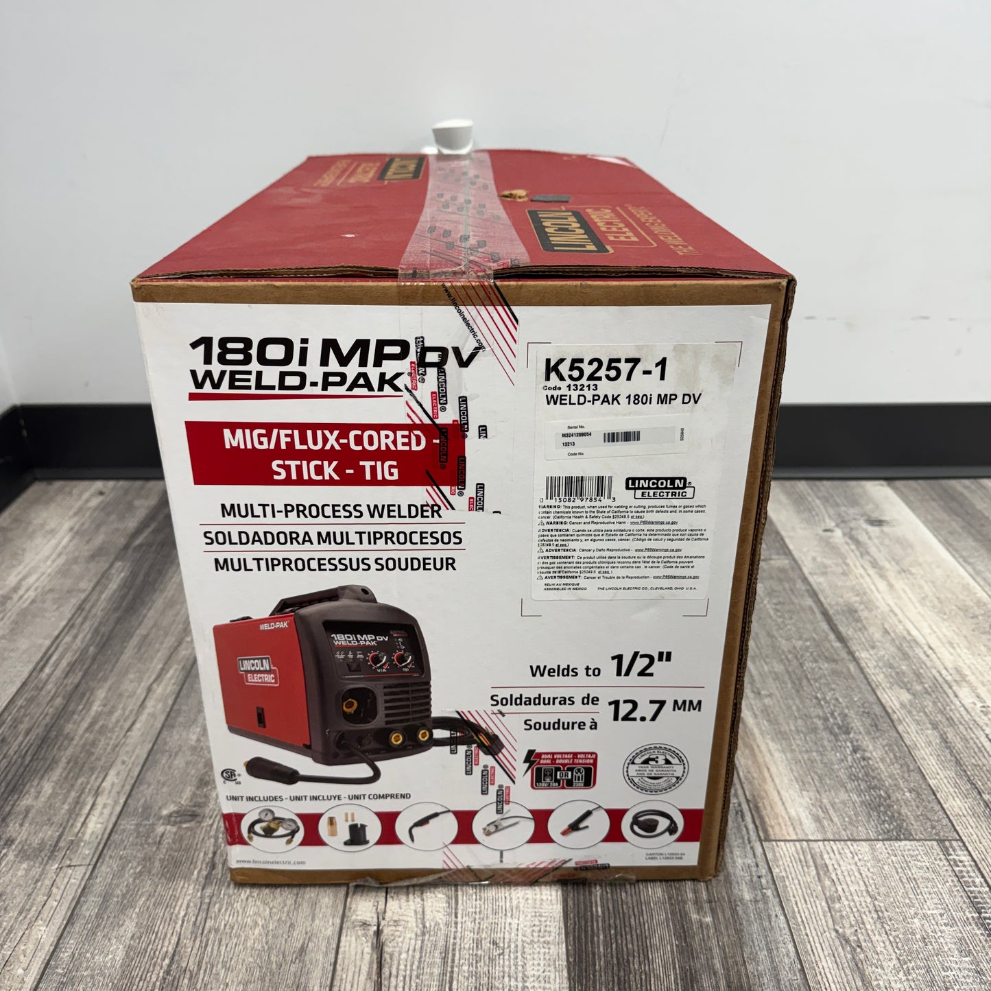 New Lincoln Electric 180i MP DV Weld-Pak Weld-Pak Multi-Process Wielder K5257-1