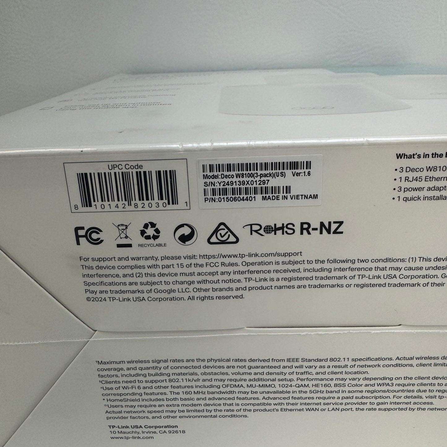 New TP-Link AX2700 Whole Home Mesh Wi-Fi 6 System Mesh WiFi 6 System DECO W8100