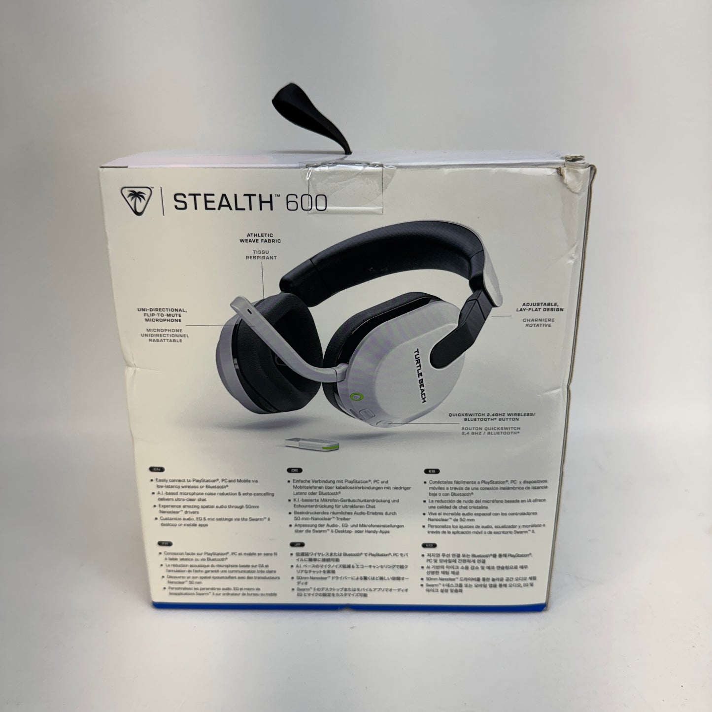 New Turtle Beach Stealth 600 Gaming Headset White HWB0001