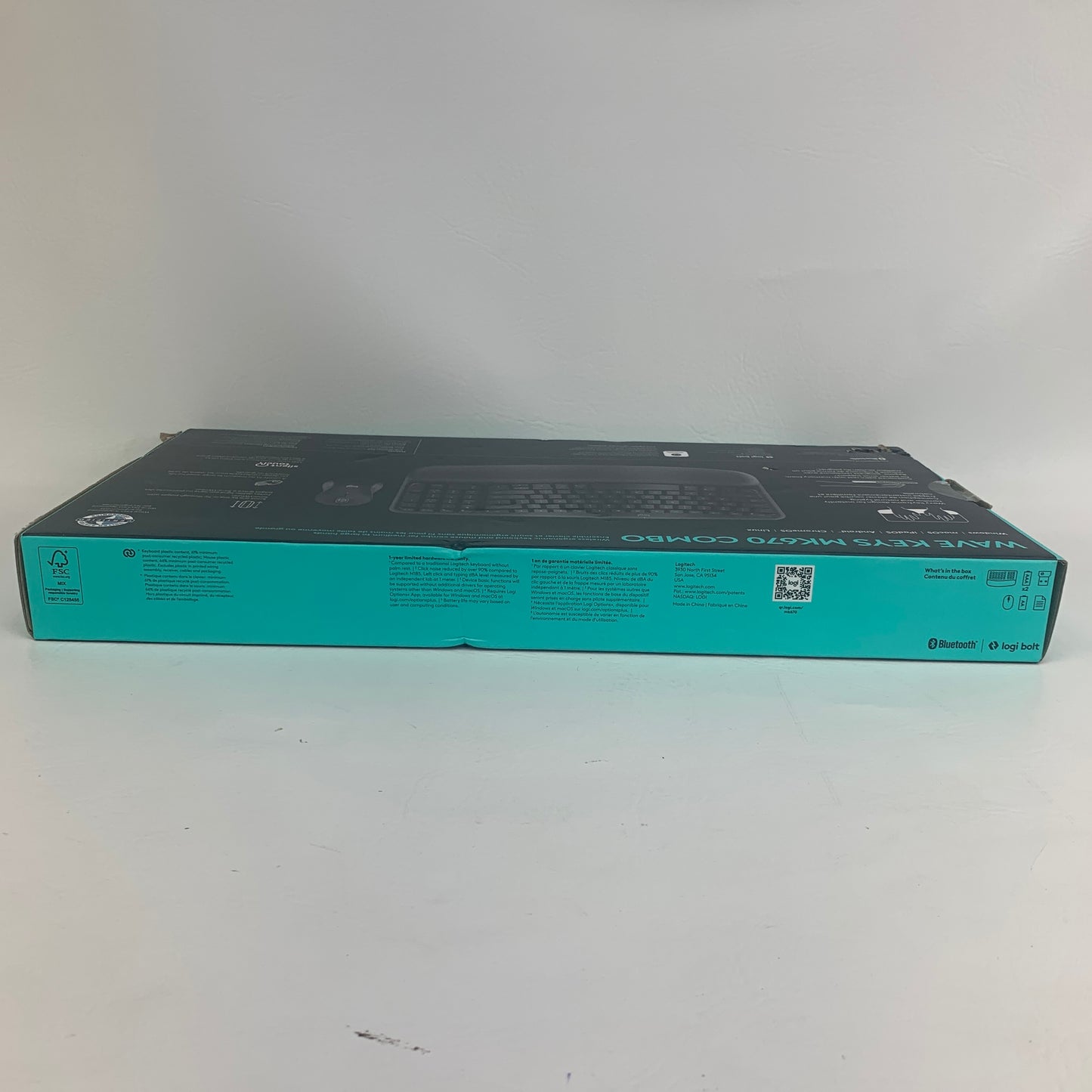 New Logitech Wave Keys MK670 Combo Keyboard and Mouse Combo