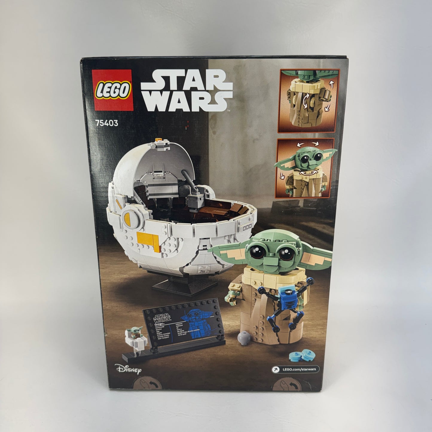 New Lego Grogu with Hover Pram 75403