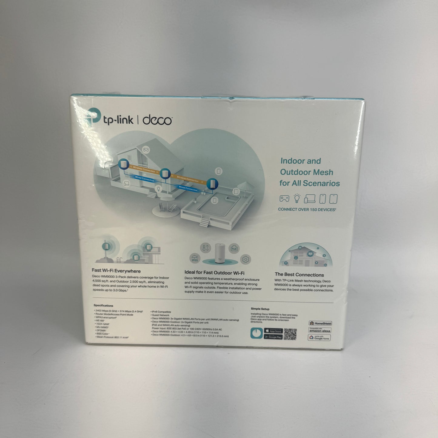 New TP-Link Deco WM9000 Dual Band WiFi 6 AX3000 Mesh WiFi Router