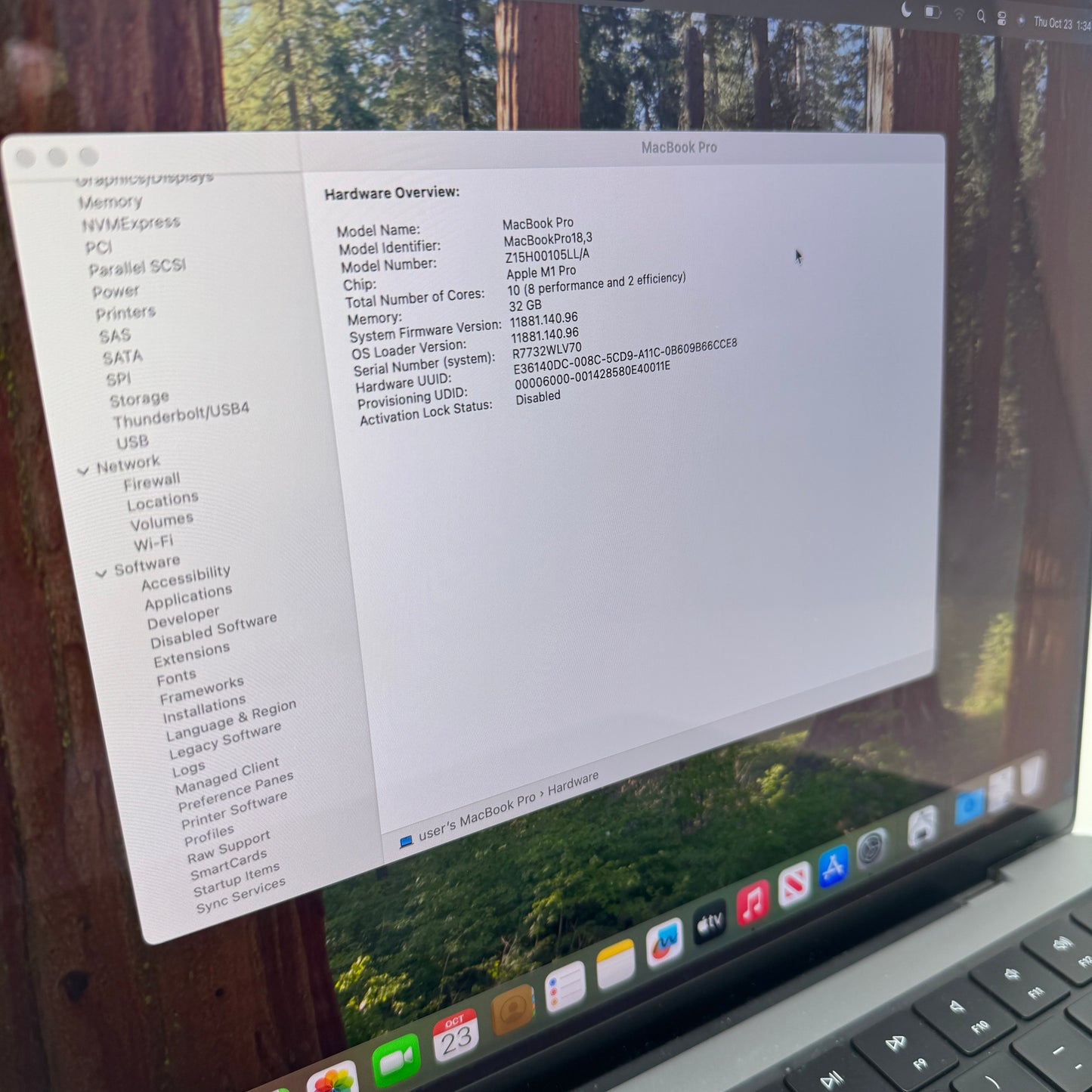2021 Apple MacBook Pro 14" M1 10 3.2GHz 32GB RAM 1TB SSD Z15H00105LL/A