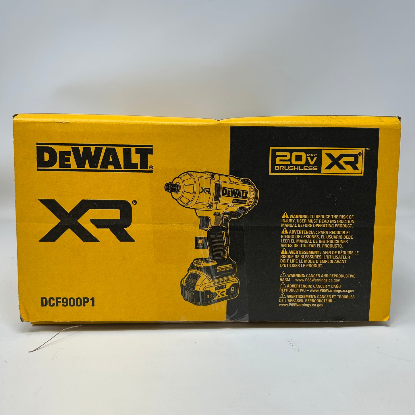 New DeWalt DCF900P1 20V MAX XR 1/2" High Torque Impact Wrench Hog Ring Anvil Kit