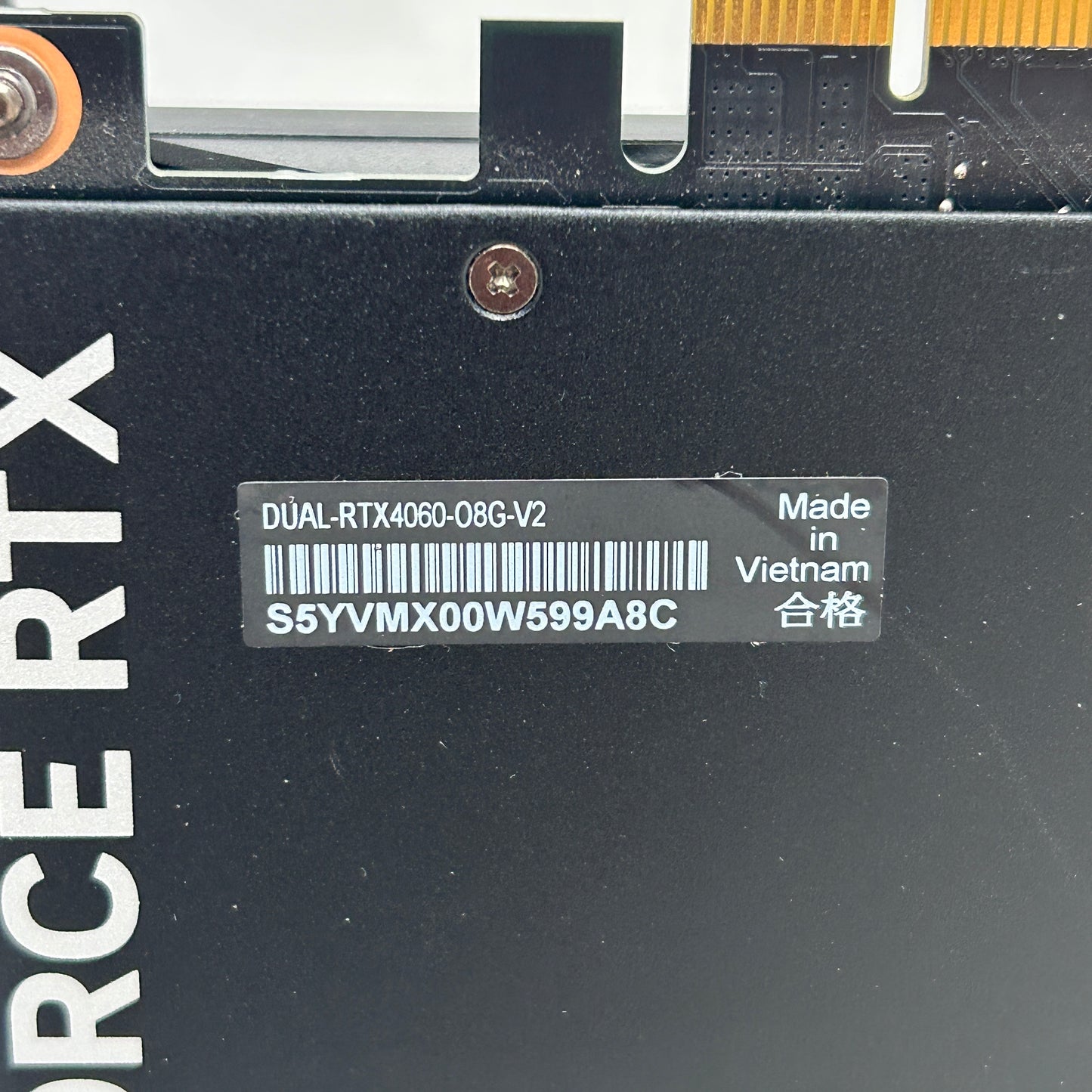Asus GeForce RTX 4060 Dual 8GB GDDR6 Graphics Card RTX4060-O8G-V2