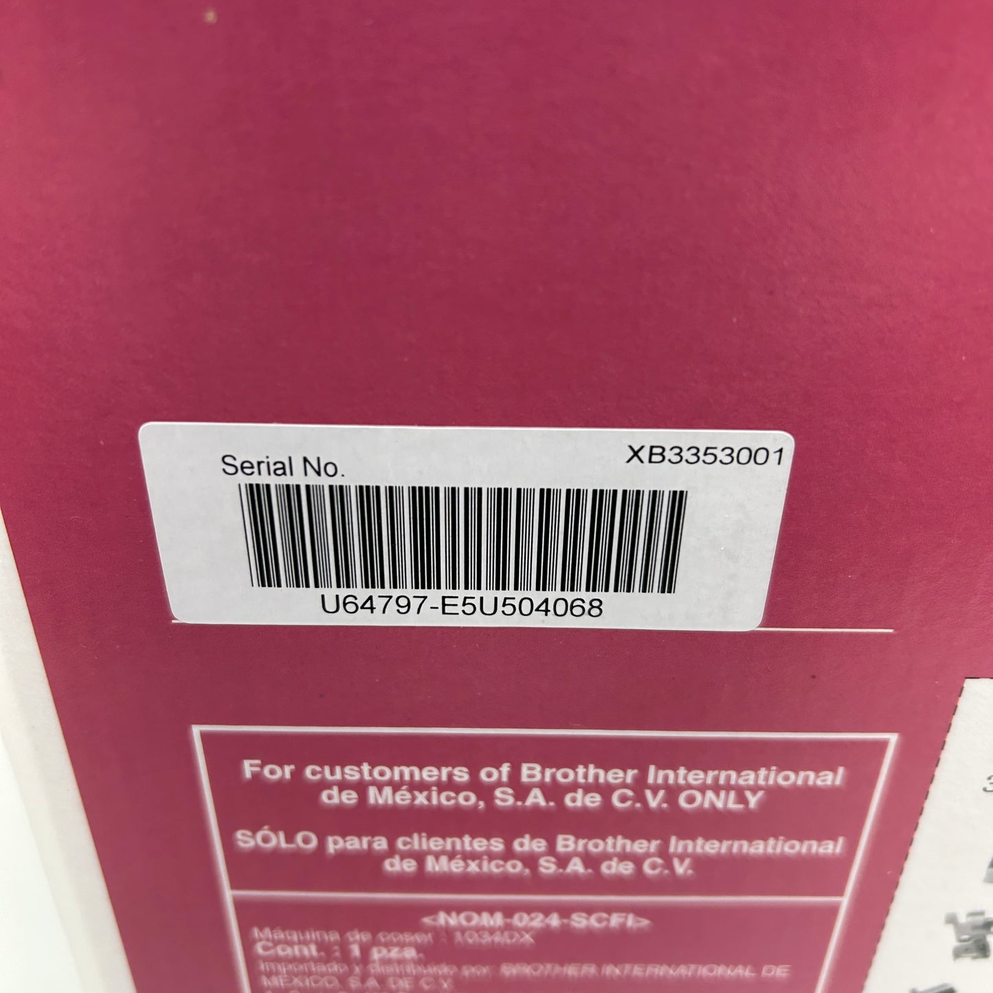 New Brother 1034DX Serger Overlock Sewing Machine 3/4 Thread