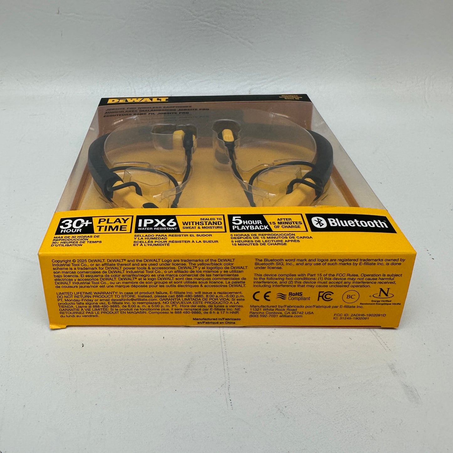 New DeWalt DXMA1902091 Jobsite Pro Wireless Bluetooth Headphones