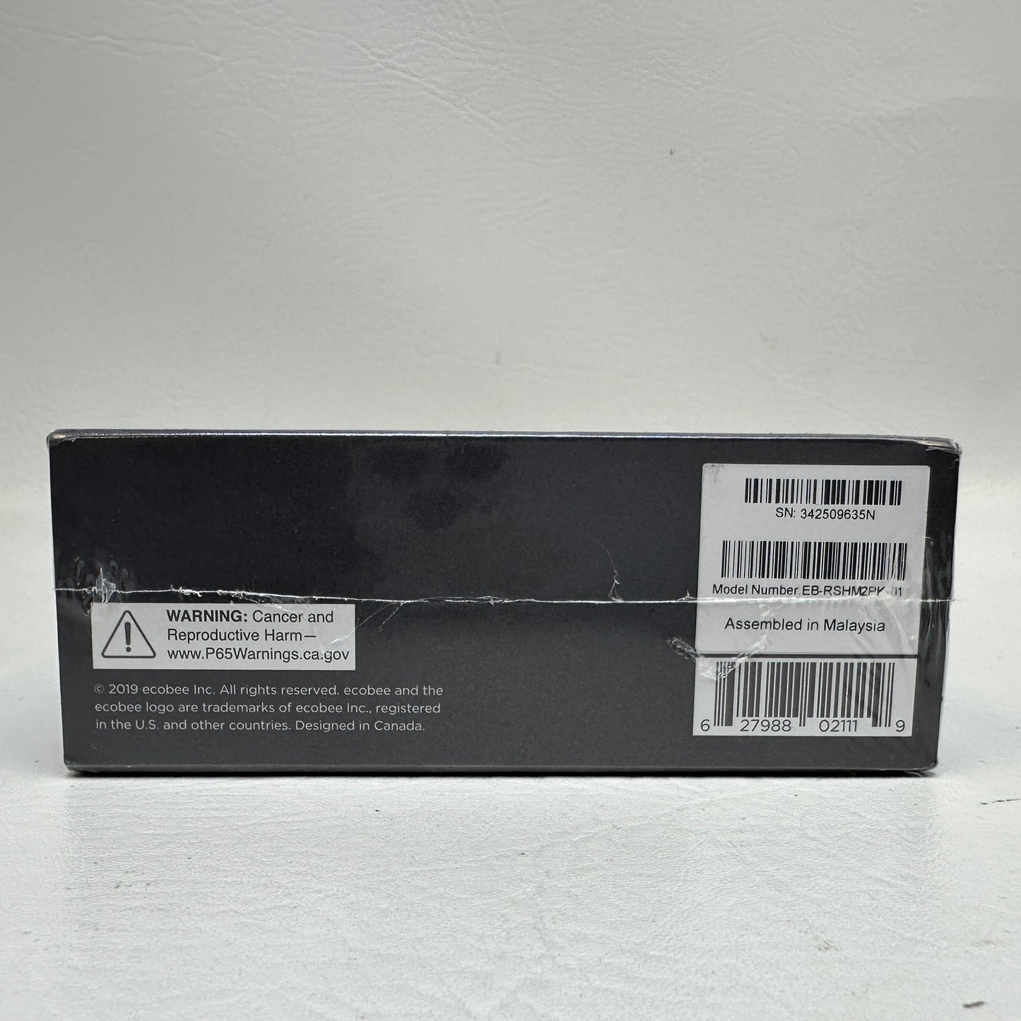 New Ecobee SmartSensor Room Temperature Sensors White Pack of 2 EB-RSHM2PK-01