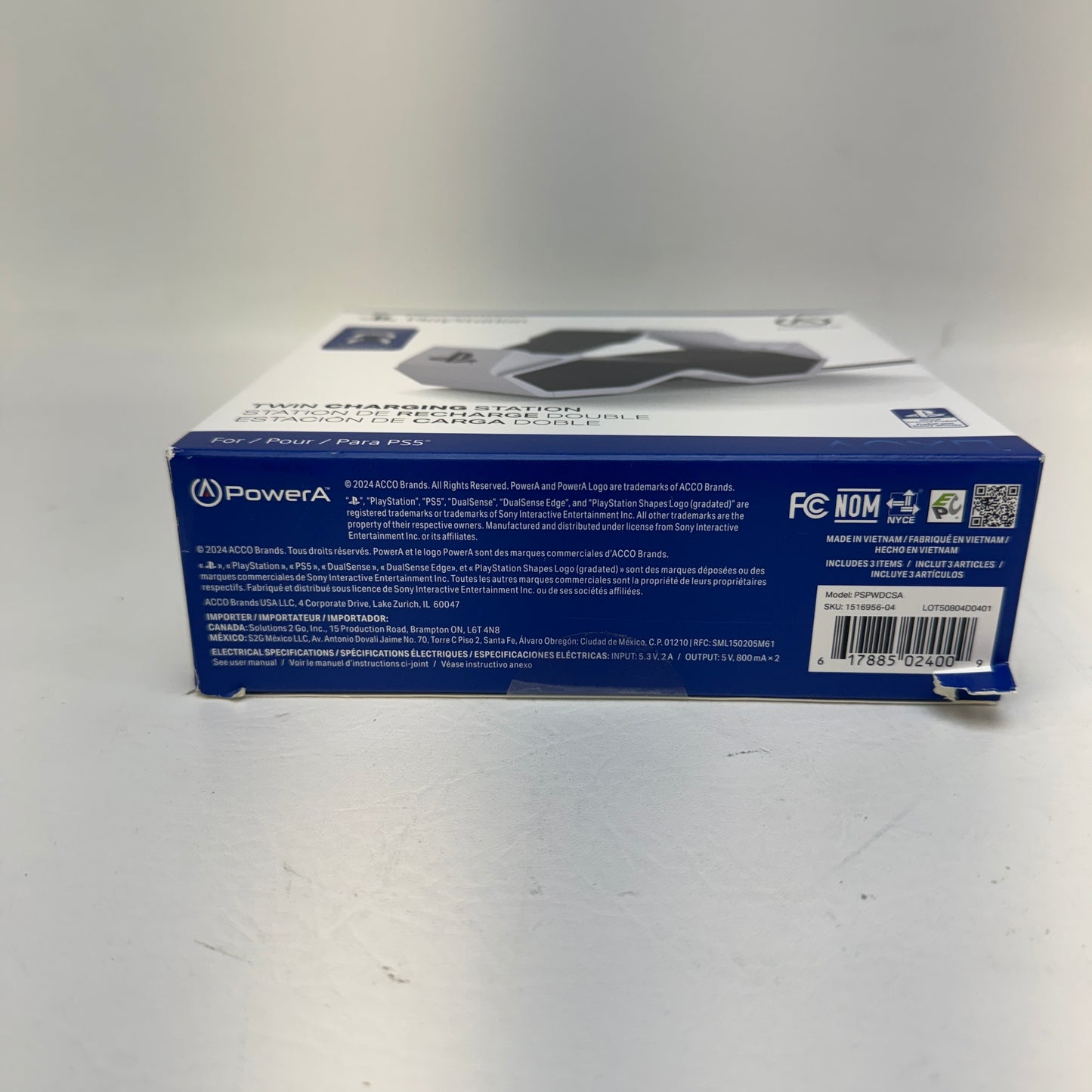 New PowerA Twin Charging Station For Playstation 5 PS5