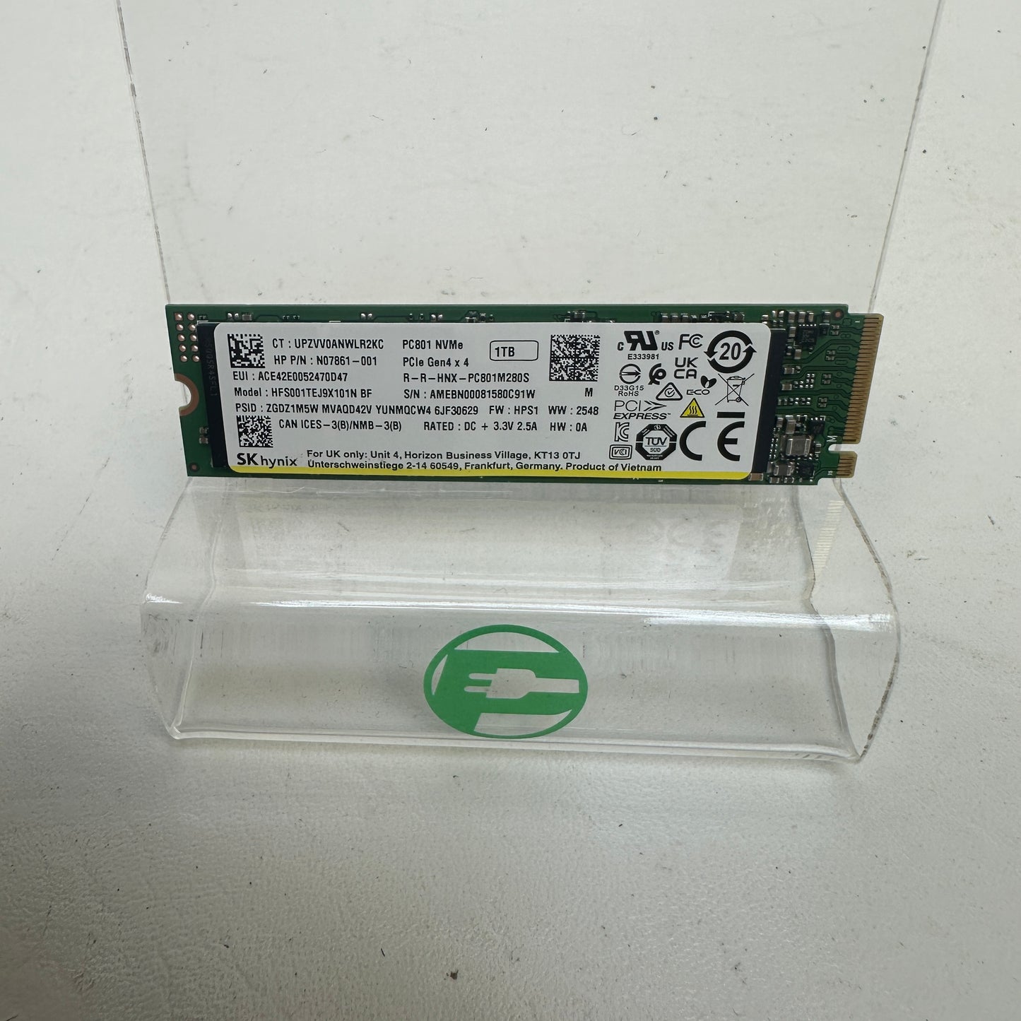 SK Hynix M.2 2280 HFS001TEJ9X101N 1TB Gen4 x4 NVMe SSD NO7861