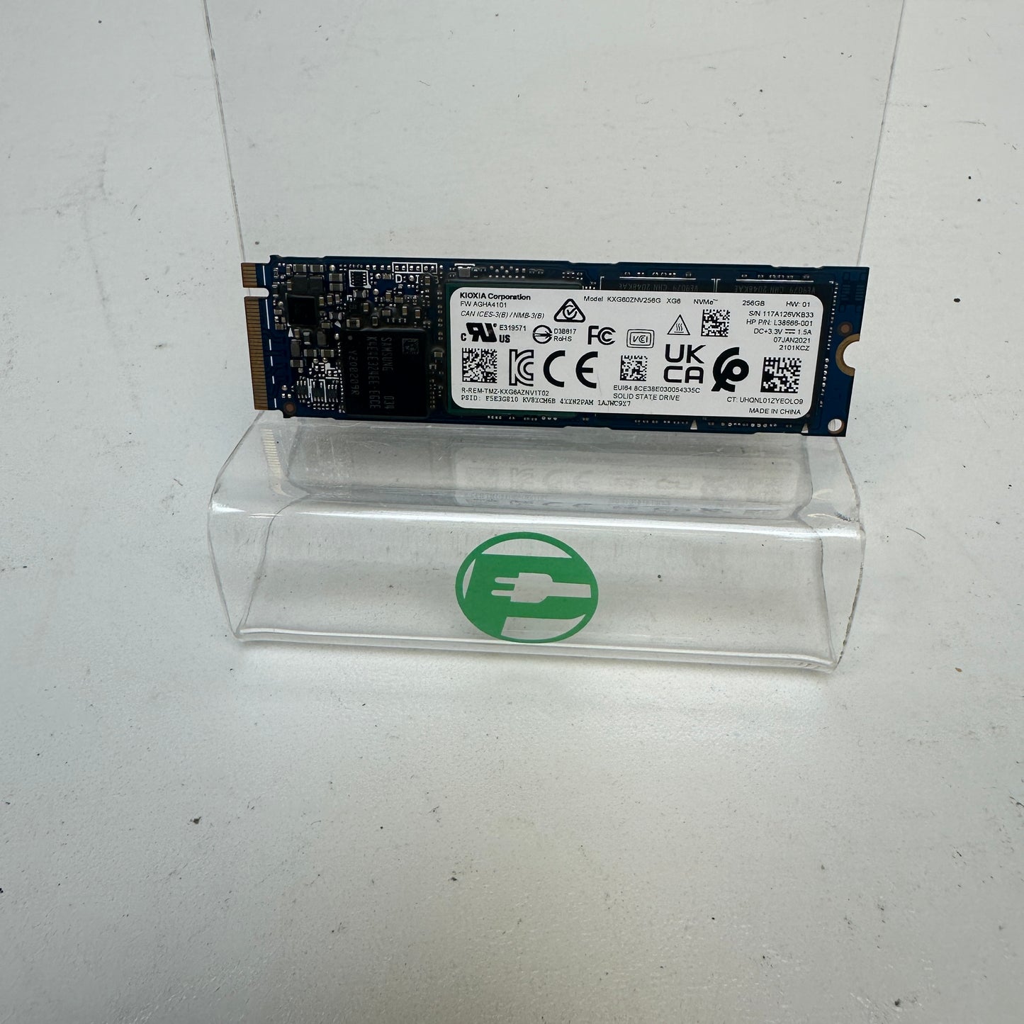 Kioxia M.2 2280 KXG60NV256G 256GB Gen3 x4 NVMe SSD