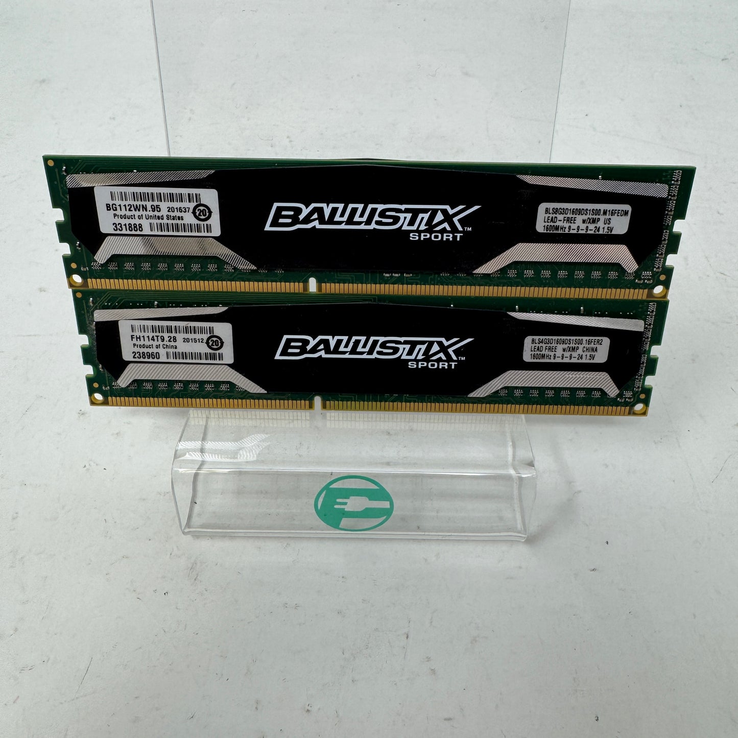 Crucial Ballistix 8GB (2x4GB) RAM DDR3 1600MHz BLS8G3D1609DS1S00