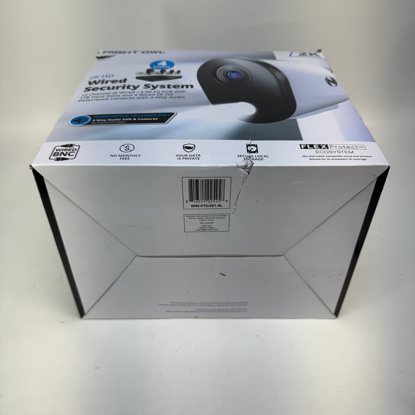 New Night Owl 2K Wired Security System WM-FTD281-4L