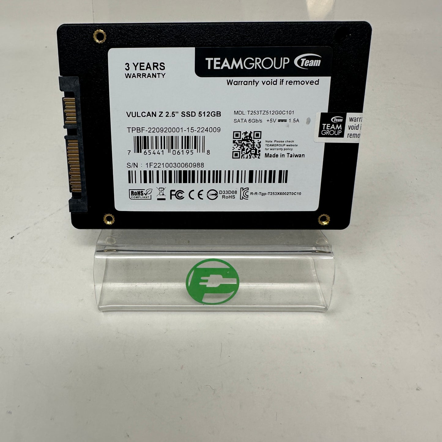 TeamGroup 2.5" Vulcan Z 512GB eSATA III 6Gbps SSD T253TZ512G0C101