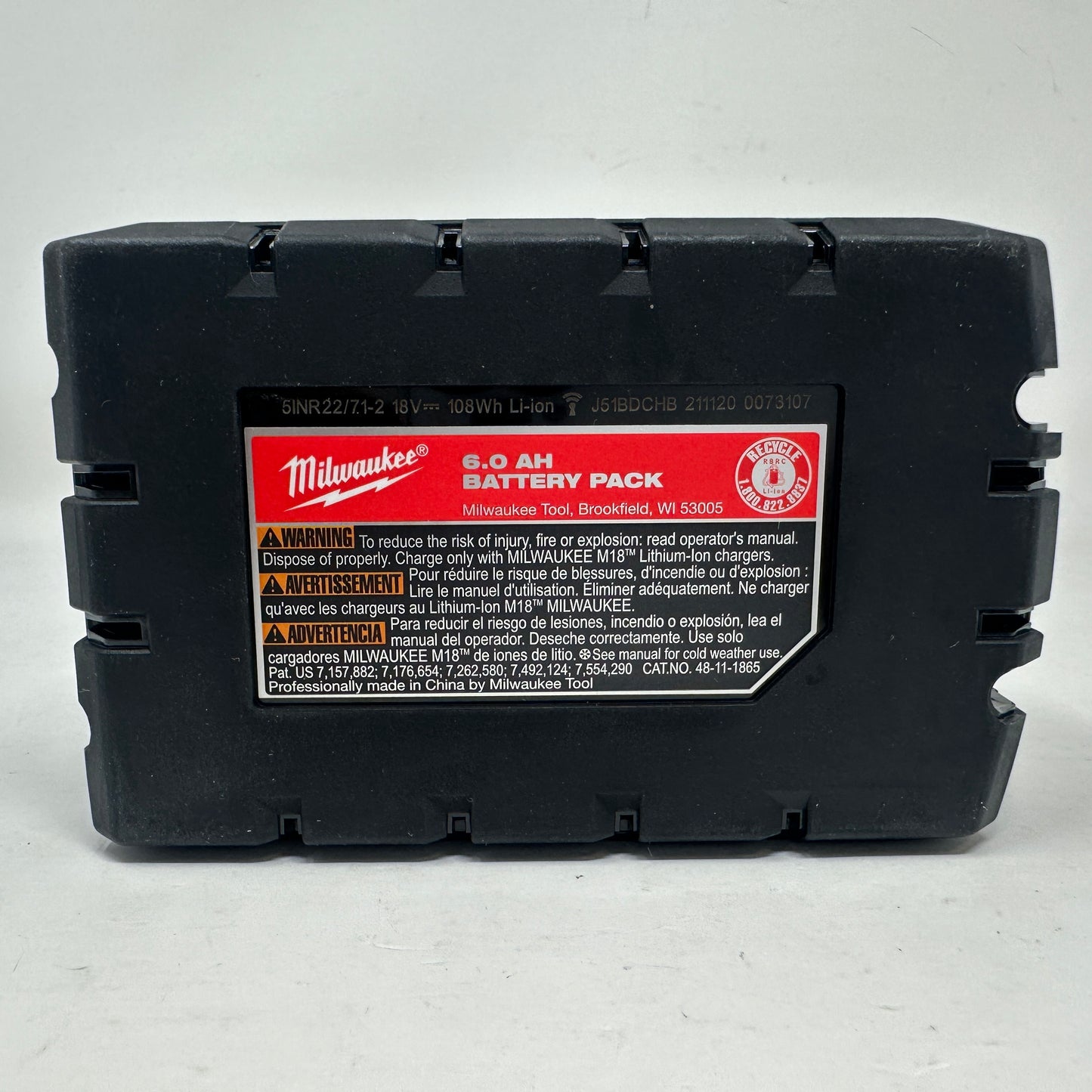 Milwaukee M18 Redlithium High Output XC6.0 Battery