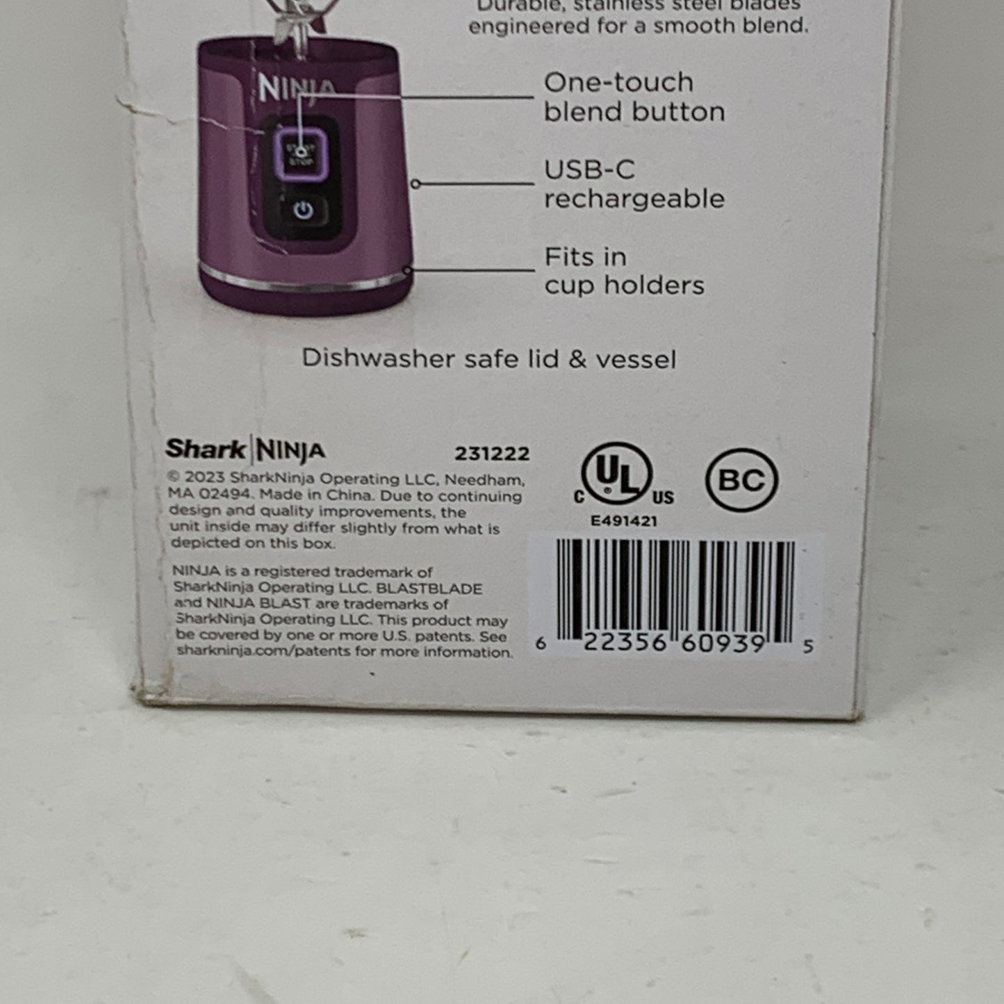 New Ninja Blast Portable Blender BC151PR