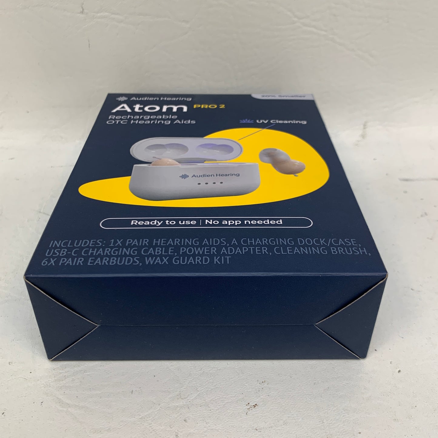 New Audien Atom Pro 2 Rechargeable Hearing Aids ATOM-PRO-2-BEIGE