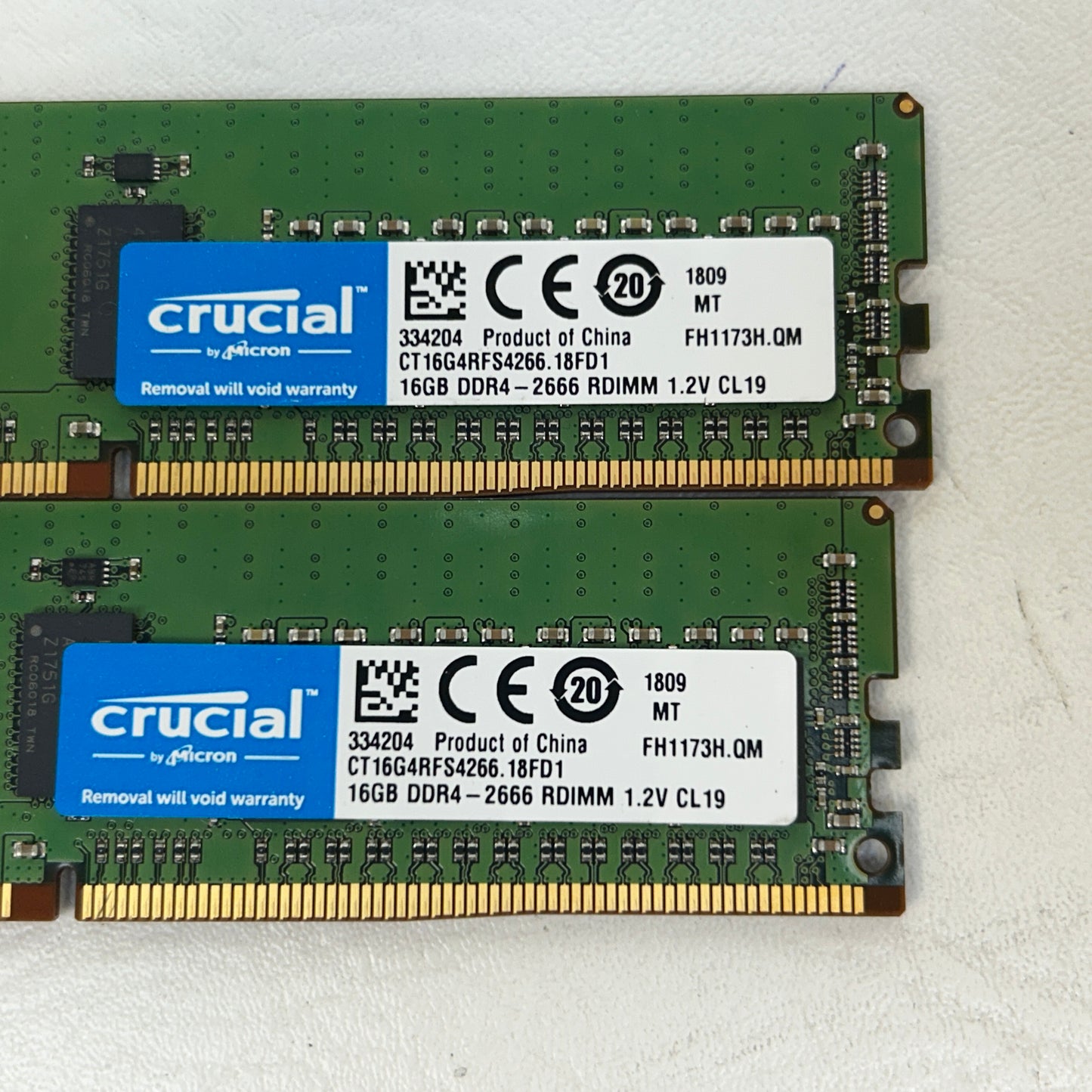 Micron 32GB Kit (2x16GB) DDR4 2666MHz PC4-2666V RAM